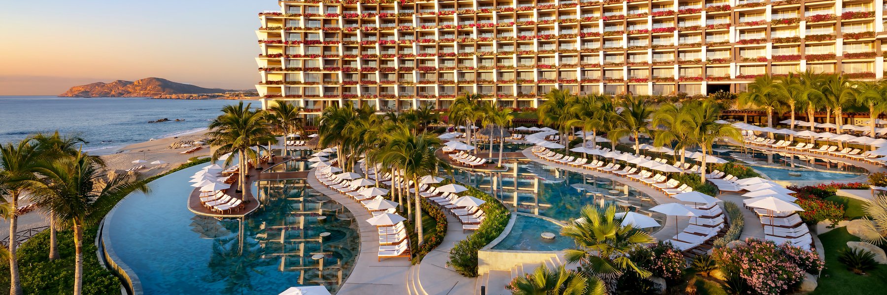 Vista panorámica de Grand Velas Los Cabos, Cabo San Lucas, México.