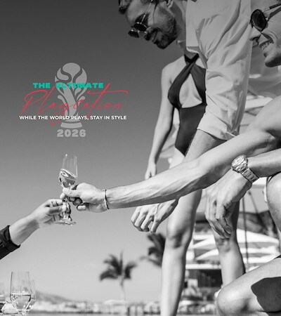 The stadium excitement in an exclusive paradise.