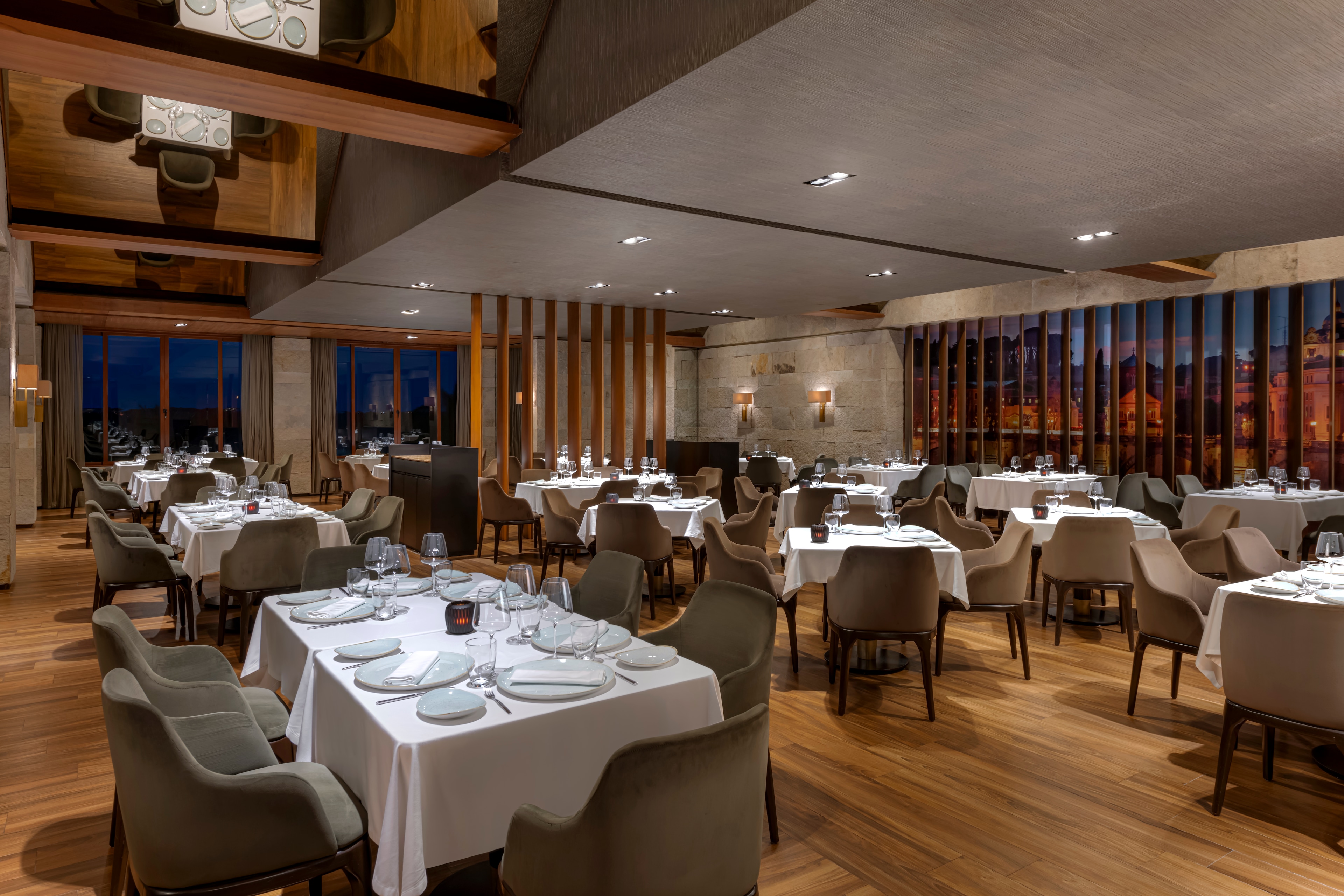 The dining room at the hotel is very large, Grand Velas Riviera Maya, Playa del Carmen, Mexico