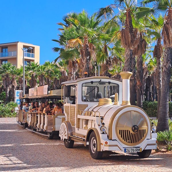 Tourist Train To The Beach in Albufeira