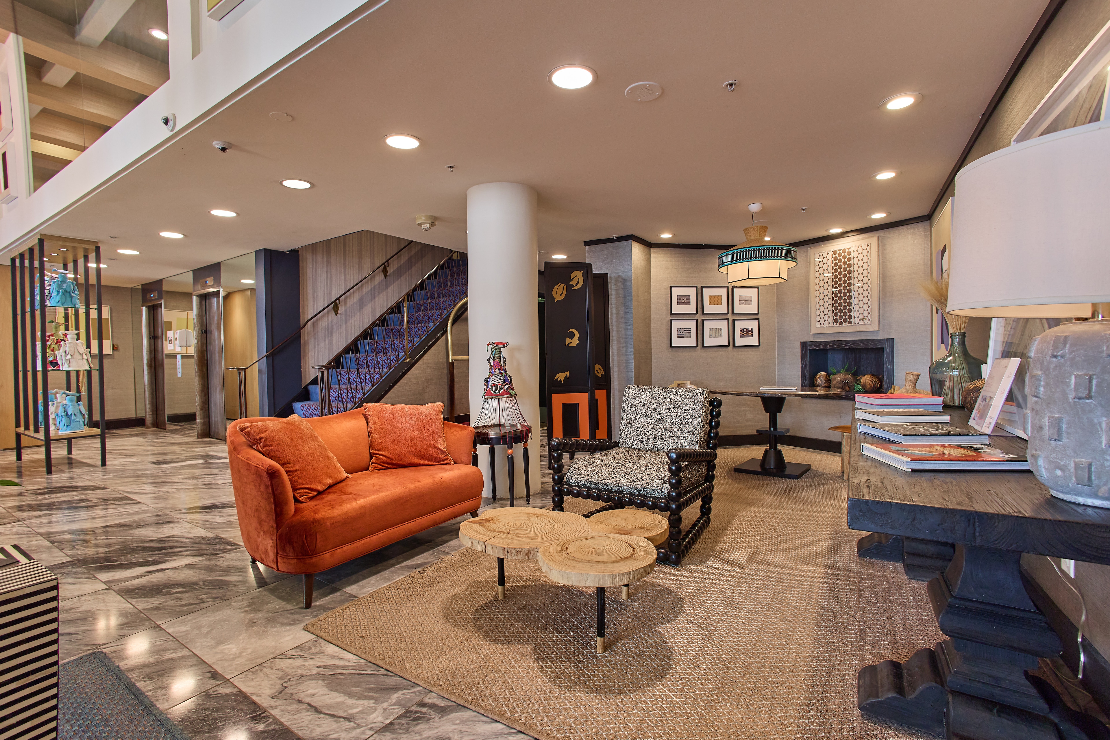 Recaption area of Hotel triton San Francisco CA