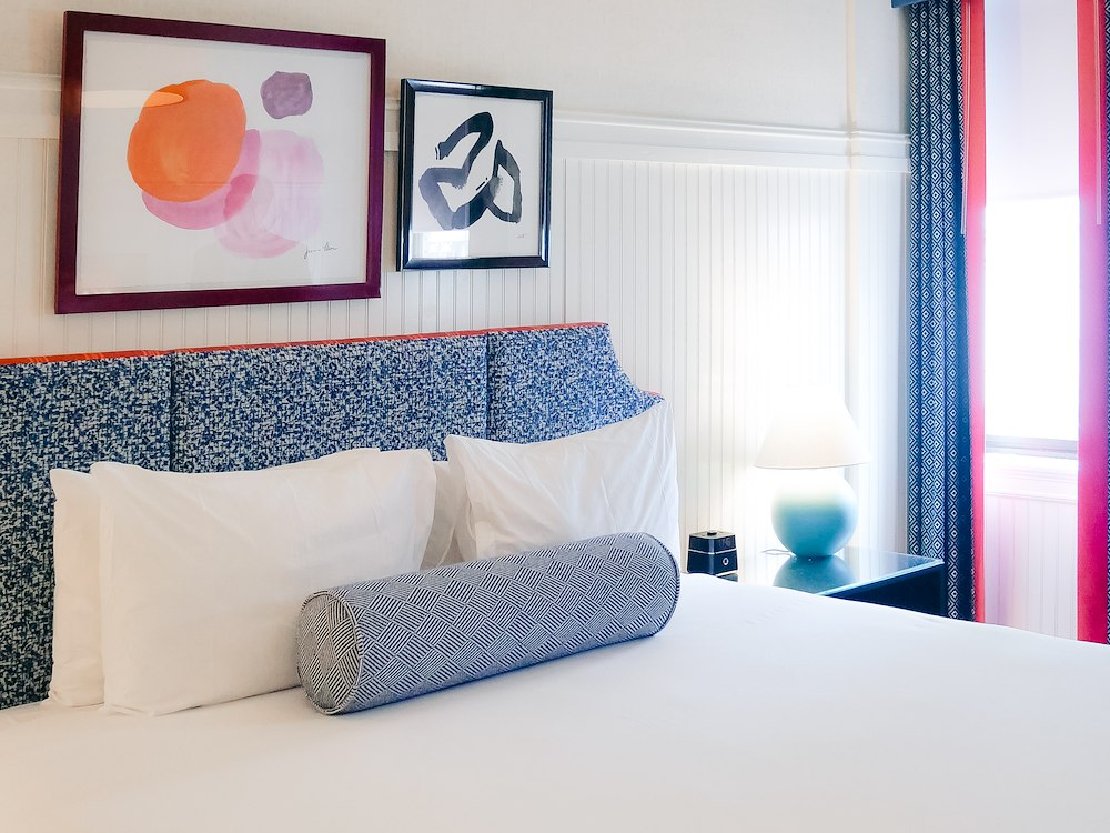 Comfortable guest room with king bed at Hotel Triton Union Square San Francisco
