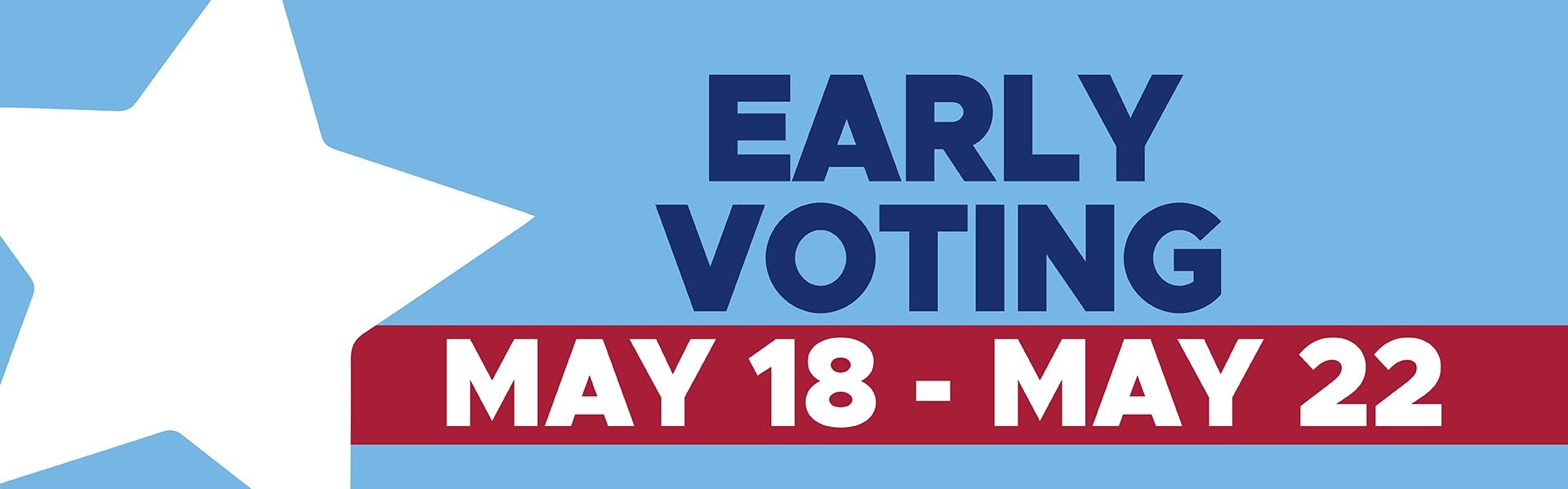 Early Voting in Texas May 18 - May 22