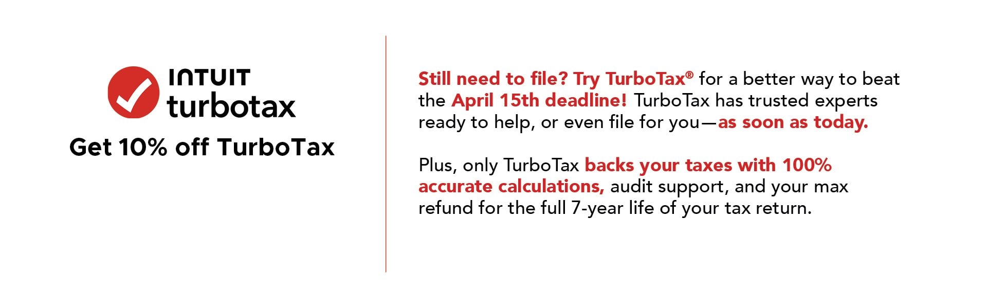 Get 10% off TurboTax