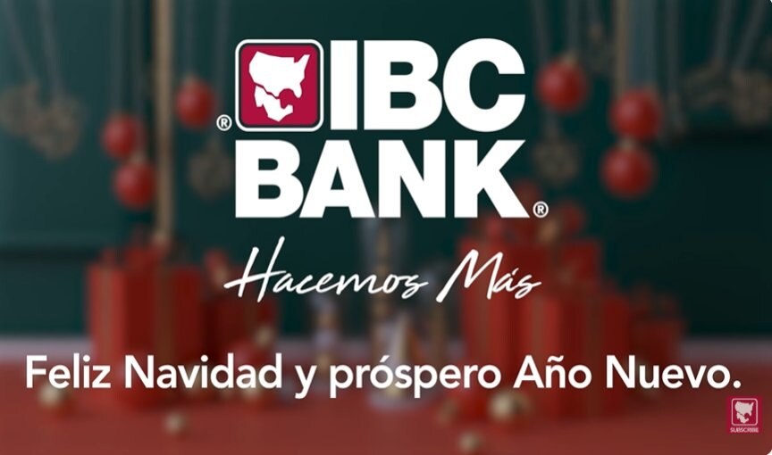 Deseándoles una feliz Navidad y un próspero Año Nuevo de parte de sus amigos del Banco IBC.
