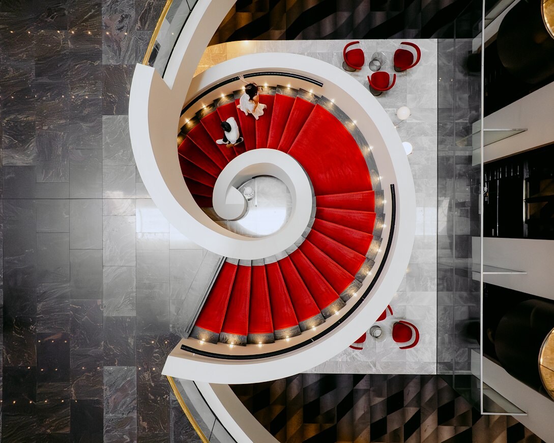 Spiral staircase at Intercontinental Brisbane