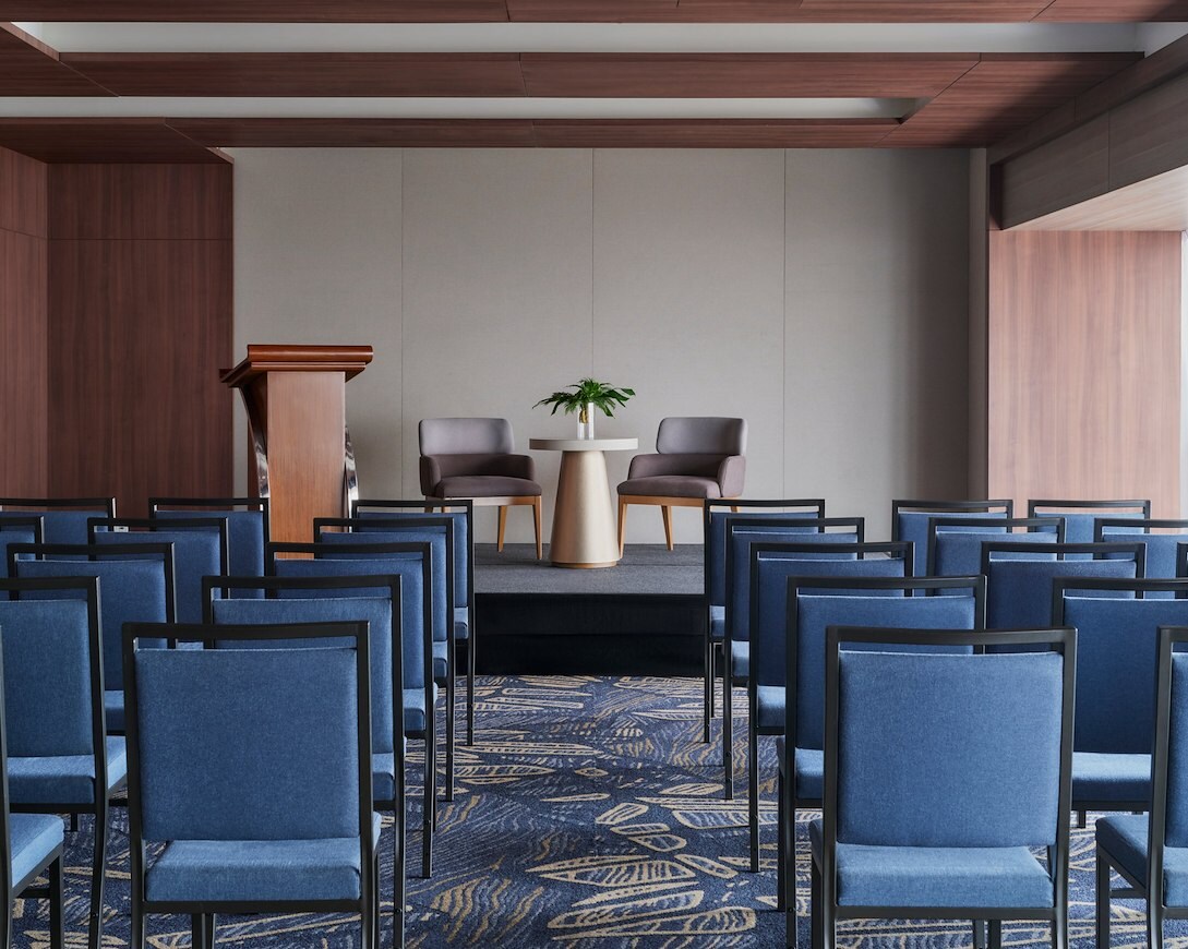 Meeting room at SOUMA Hotel in Lima, Peru