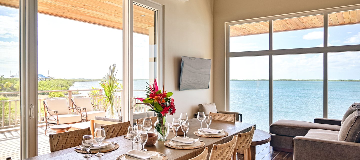 Four-Bedroom Marina Villa overlooking the private marina at Itz’ana Belize