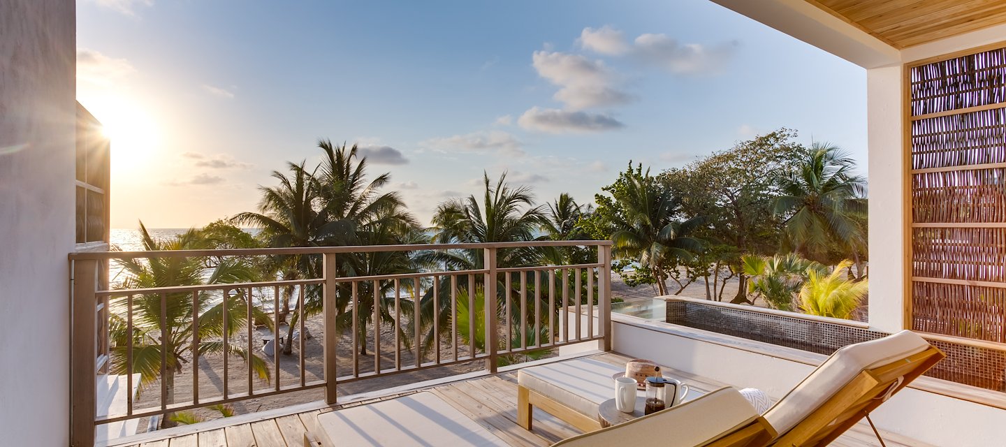 Three-Bedroom Beach Villa with private pool overlooking the Caribbean Sea at Itz’ana Belize