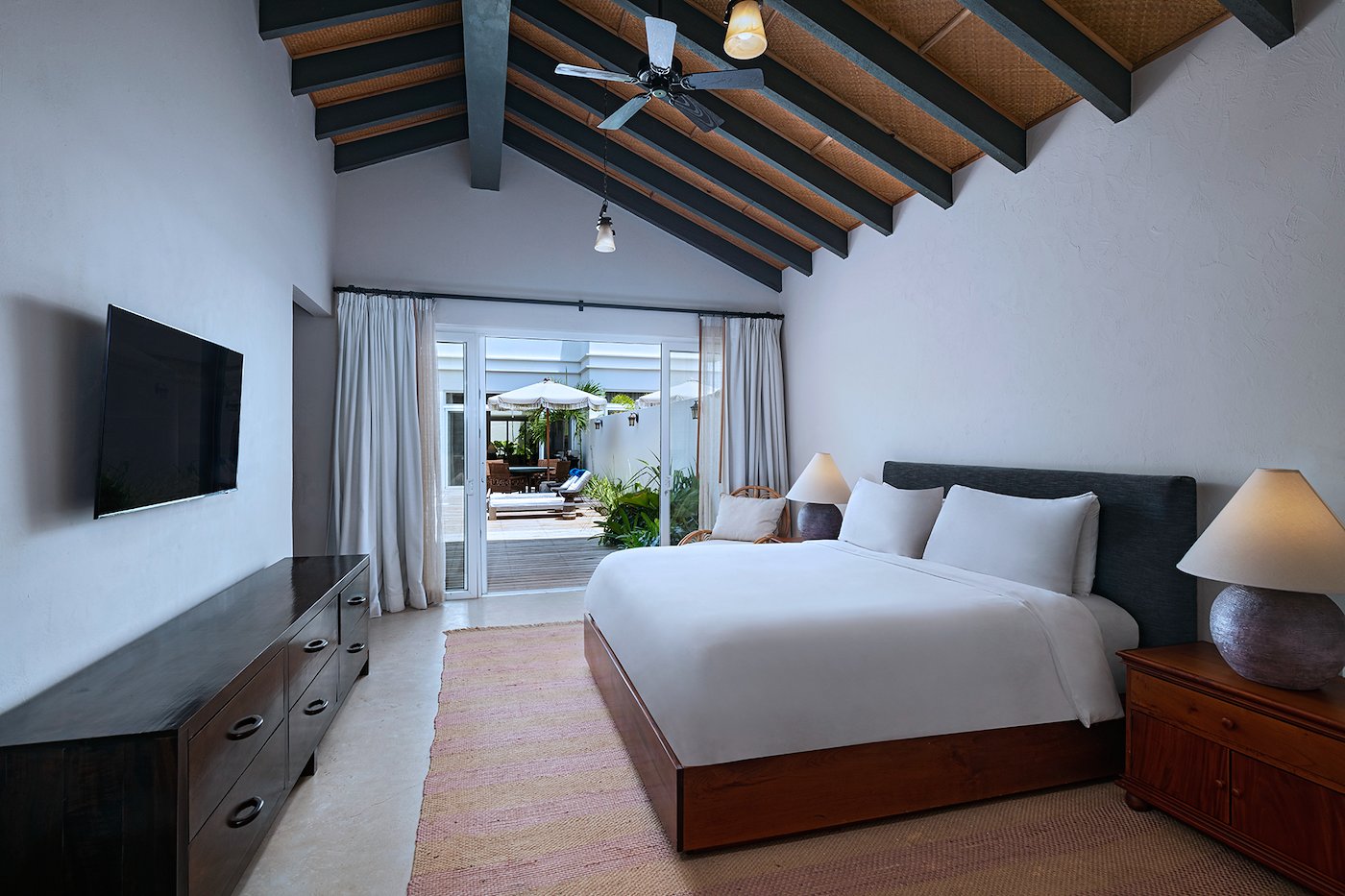 Second bedroom in the Two Bedroom Beach Villa at Itz'ana Resort, Placencia, Belize