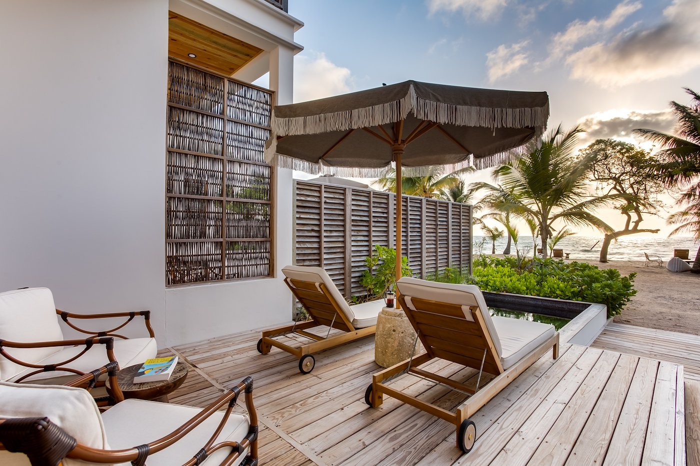 Two Bedroom Beach Villa at Itz'ana Resort, Placencia, Belize, for two clinicians at the therapist CE retreat