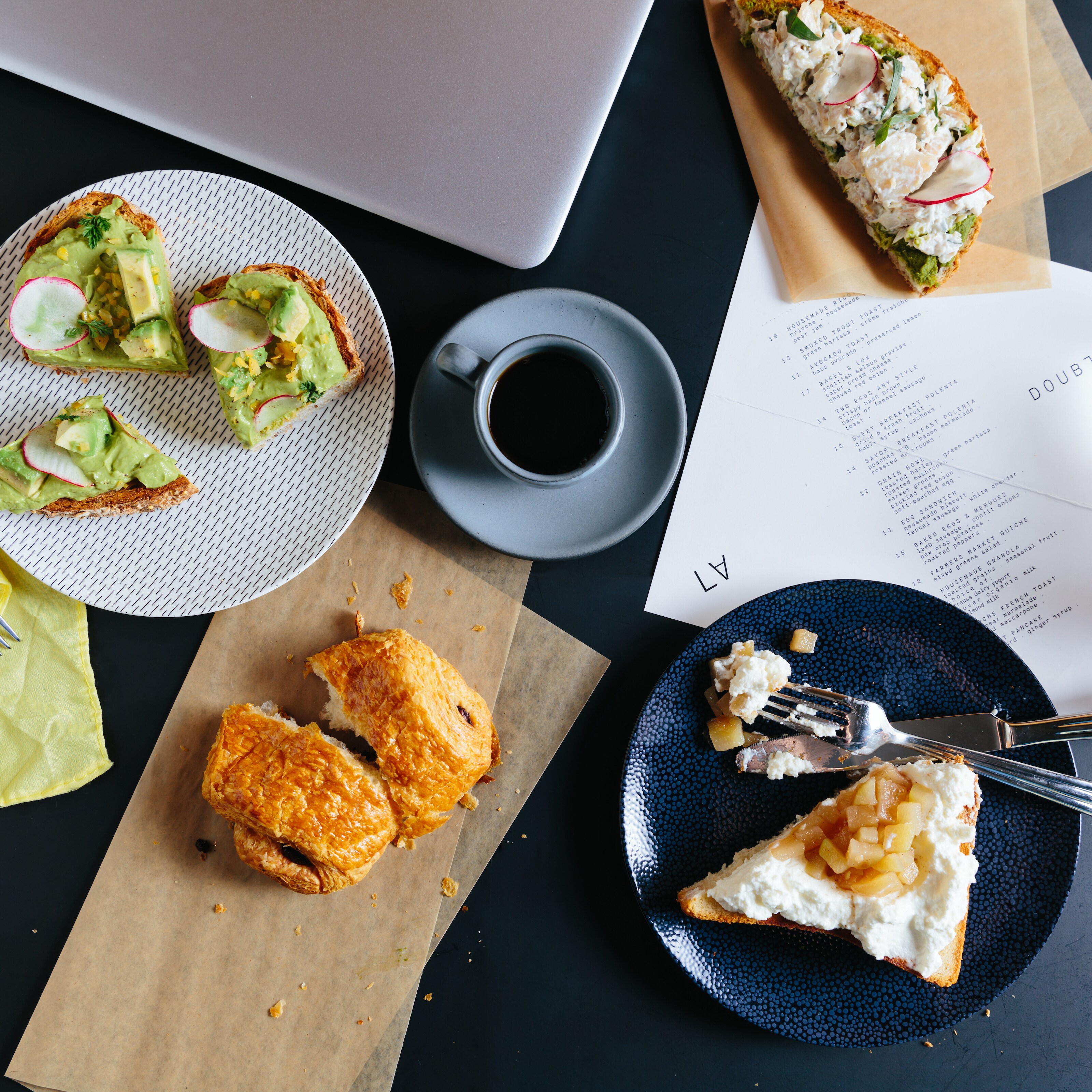 Breakfast Pastries and Toast