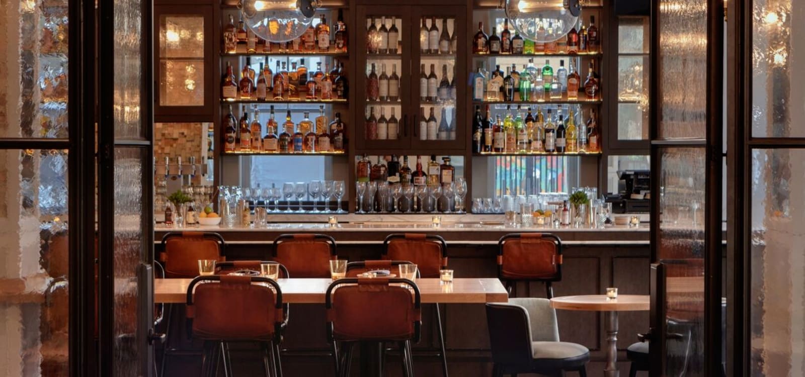 Architectural Character And Atmosphere at Elm & Good Restaurant, Dallas, Texas.
