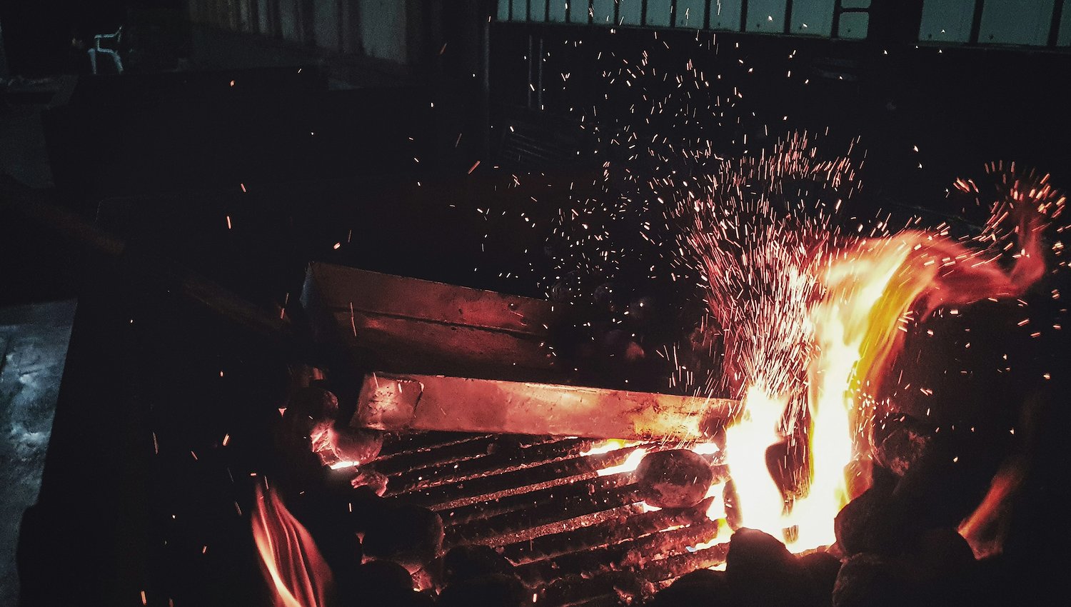 An AWOL fire-pit photo