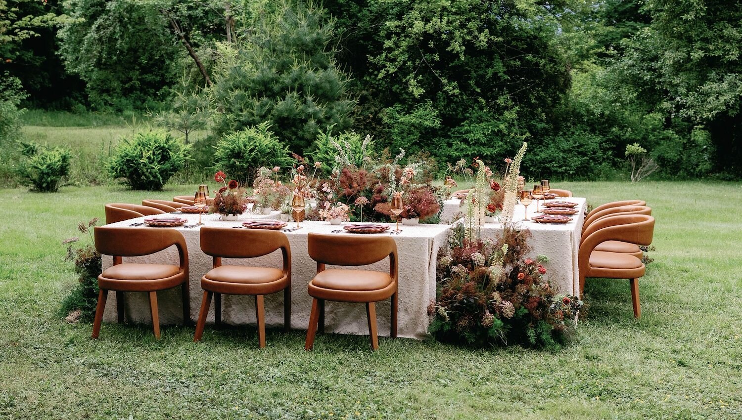 View iIntimate outdoor dinner setting at AWOL Stowe, VT