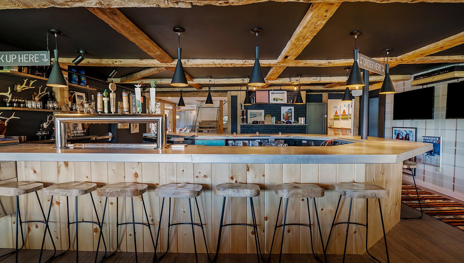 Bar at Field Guide Lodge, Stowe, VT