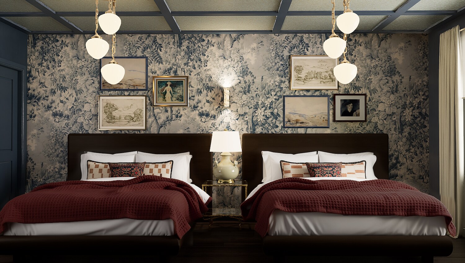 Guest room at The Drew 