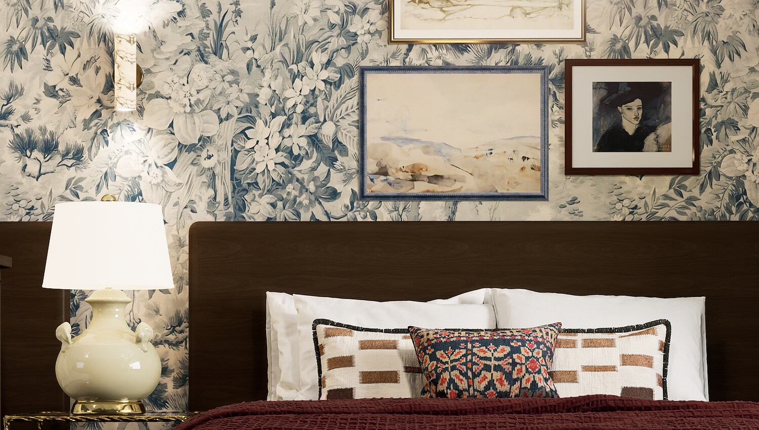 bedroom rendering at The Drew