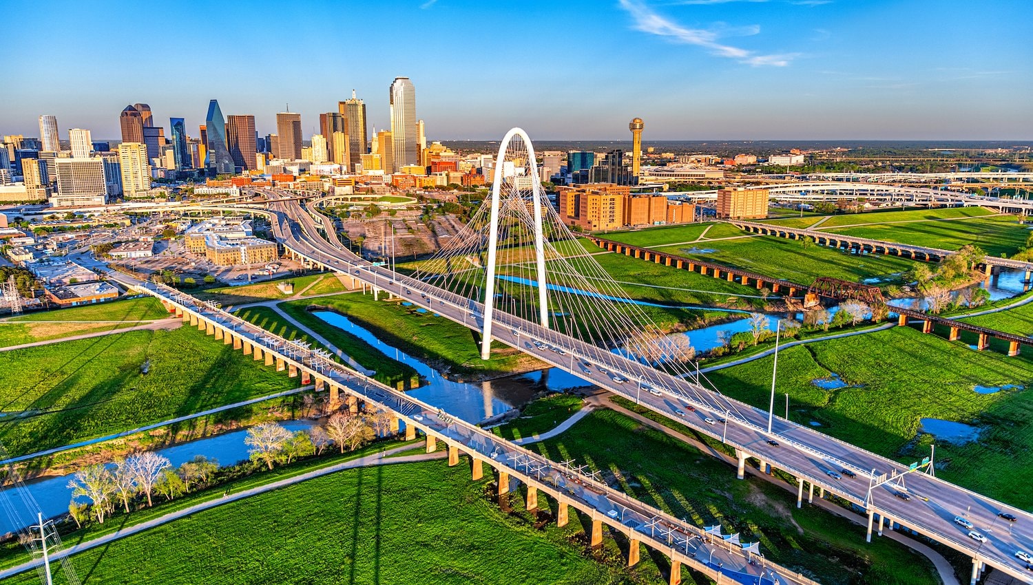 Margaret Hunt Hill Bridge in Dallas, Texas