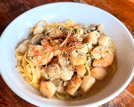 Pasta dish at Worthy Kitchen