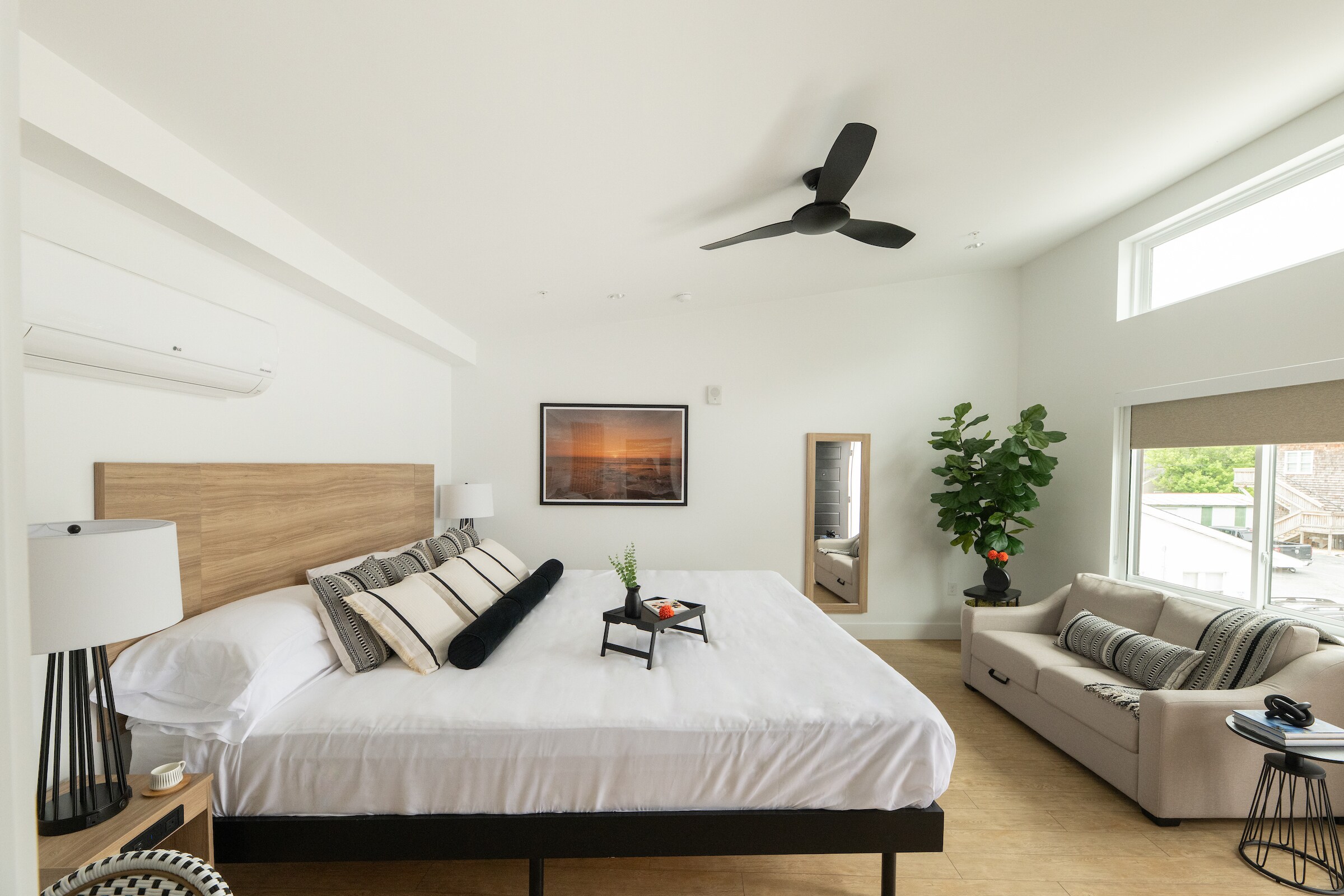 Cama King con vista