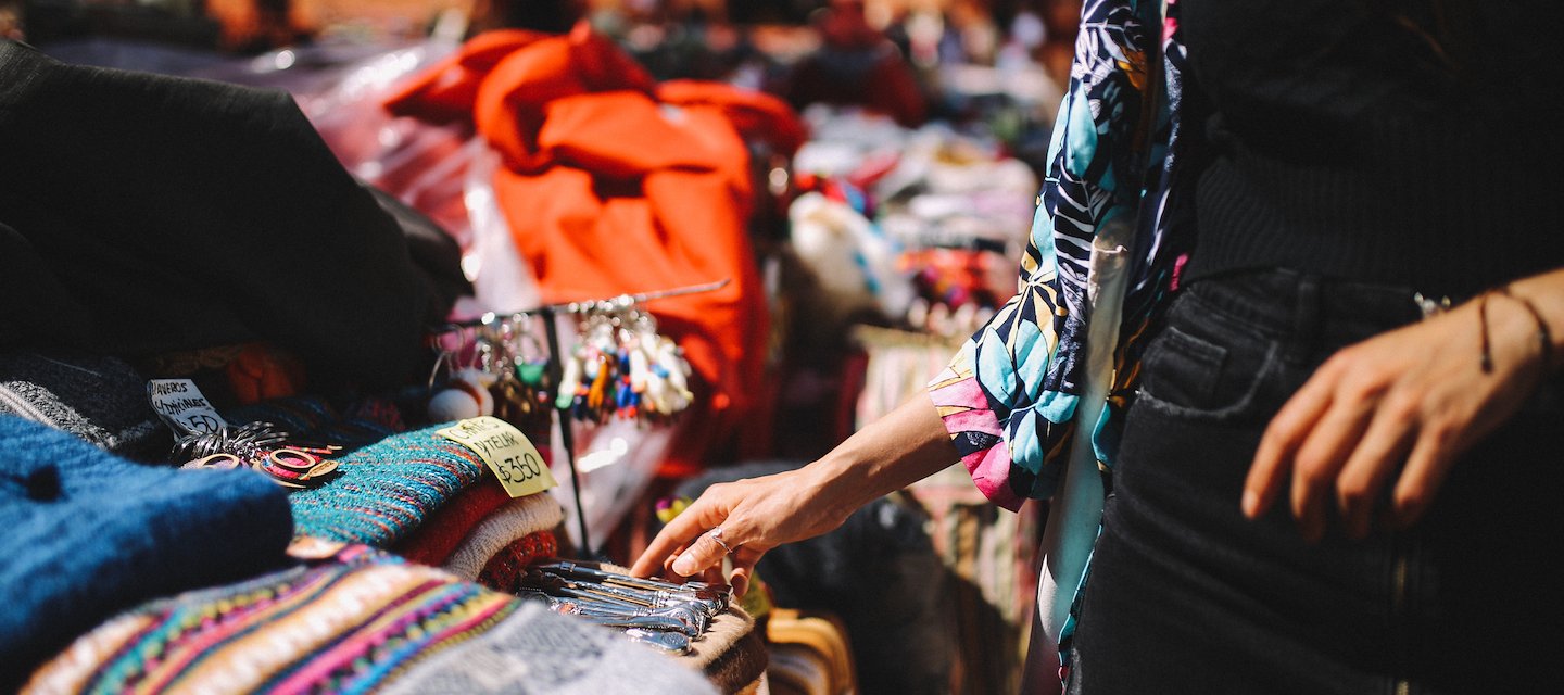 Shopping for clothes at Albuquerque, New Mexico
