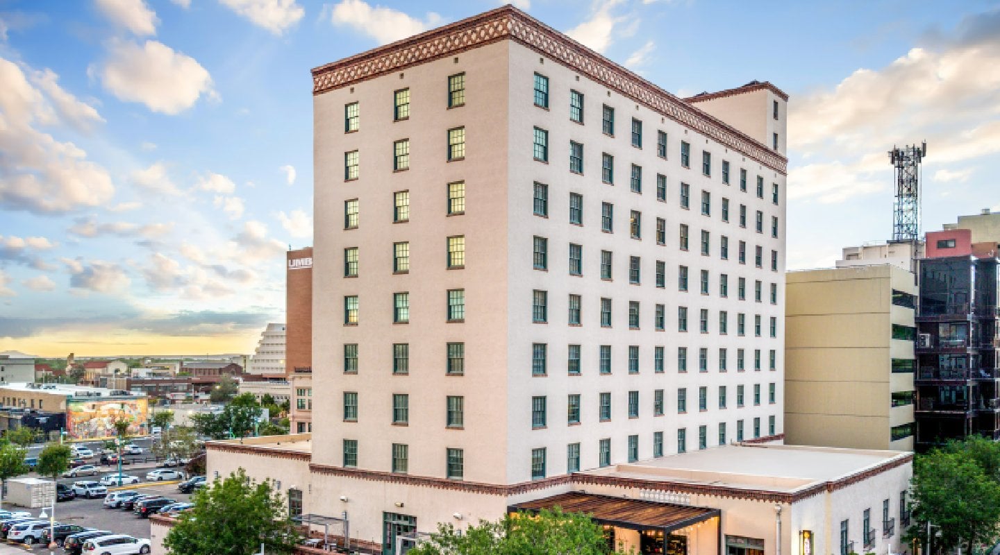 View of Hotel Andaluz, Albuquerque, New Mexico