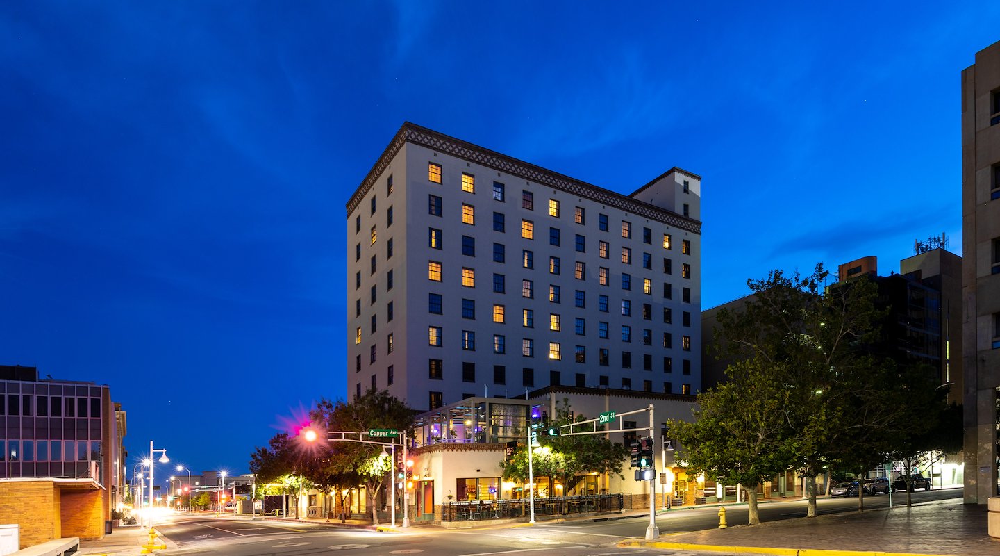 View of Hotel Andaluz, Albuquerque, New Mexico