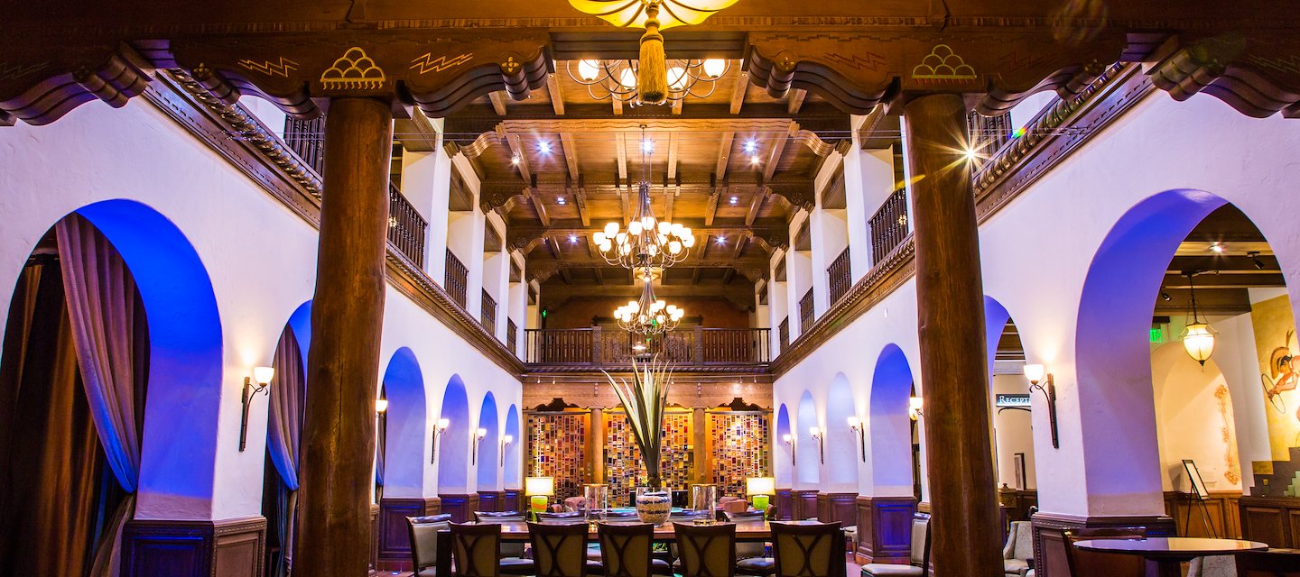 View of Lobby at Hotel Andaluz, Albuquerque, New Mexico