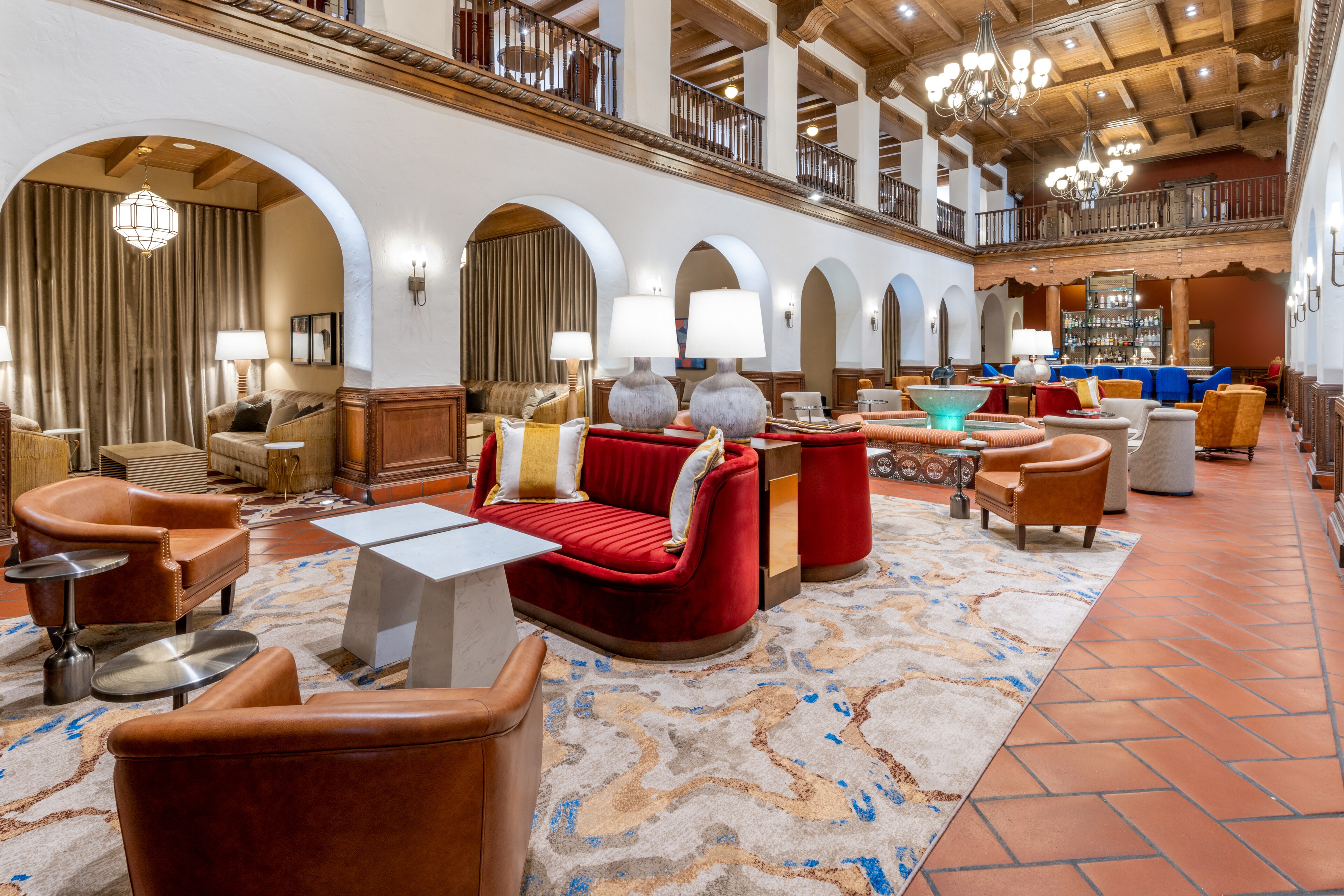 View of Casbahs at Hotel Andaluz, Albuquerque, New Mexico
