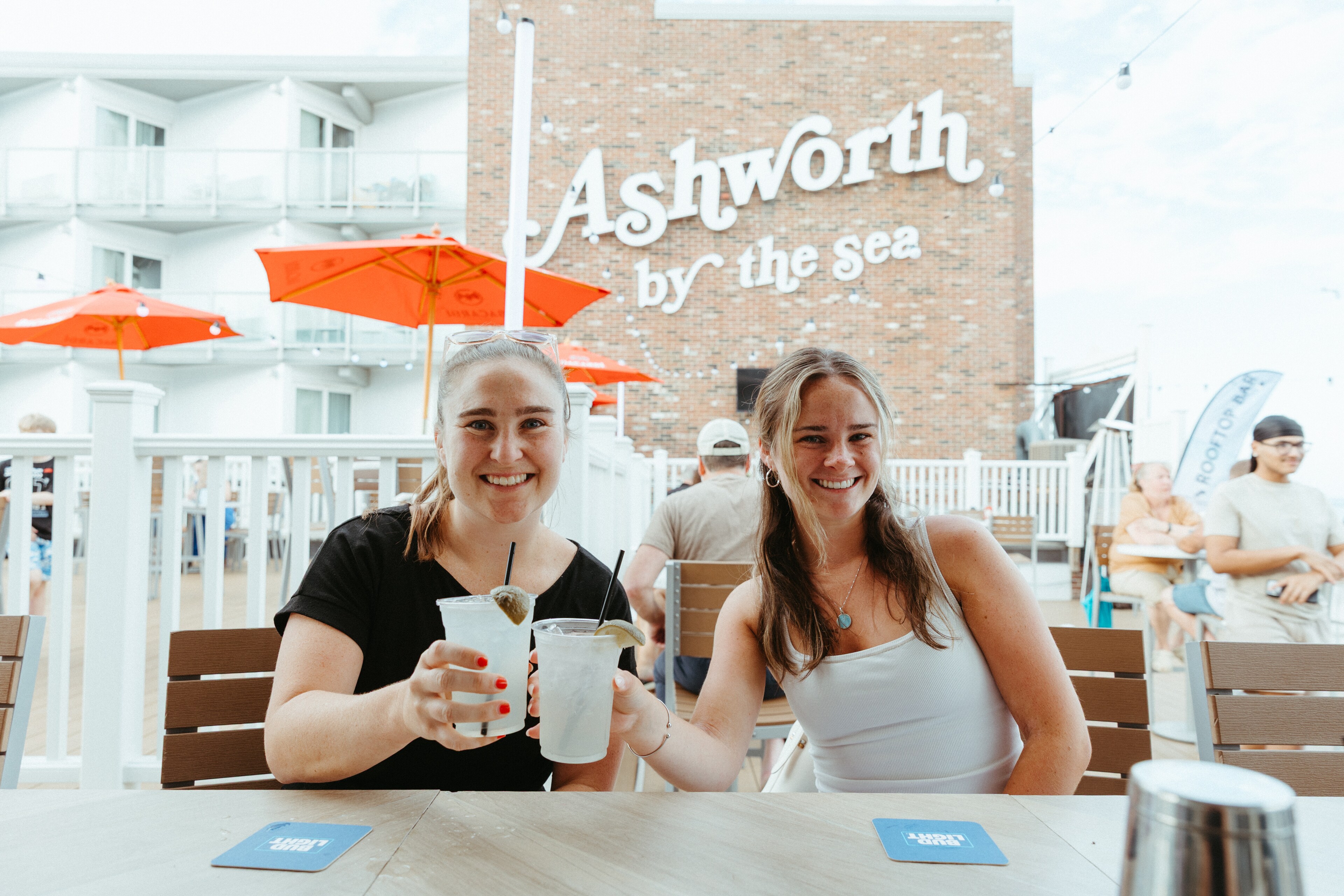 Friends Enjoying Food at Ashworth Hotel, New Hampshire