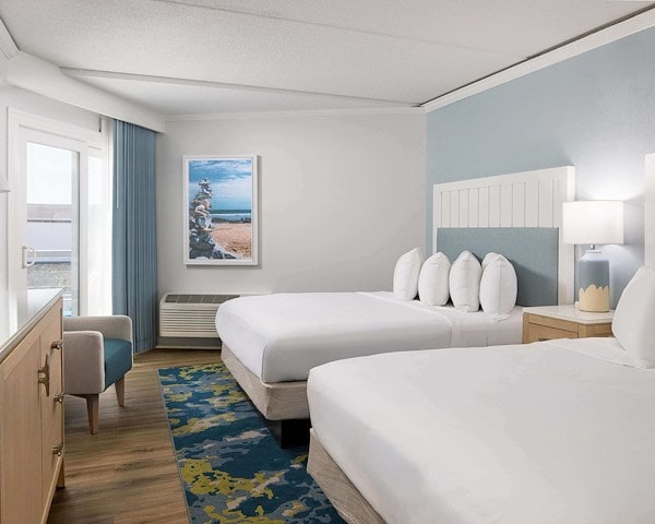 Deluxe Room with Two Queen Beds at Ashworth Hotel, New Hampshire