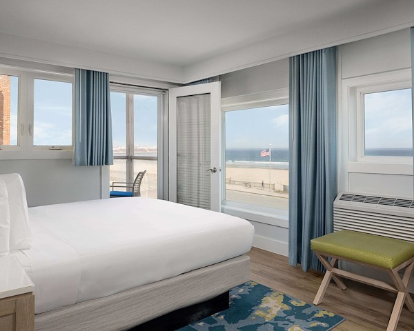 Oceanfront Room with One King Bed at Ashworth Hotel, New Hampshire