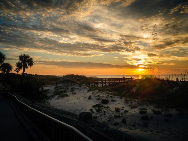 Sunset at Hotel Tybee