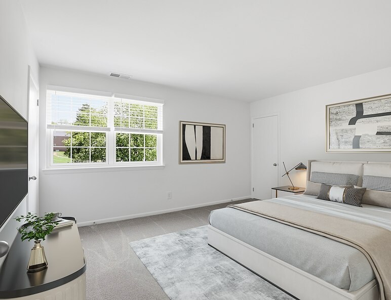 Bedroom at Gateway Apartments in Edwardsville, Pennsylvania