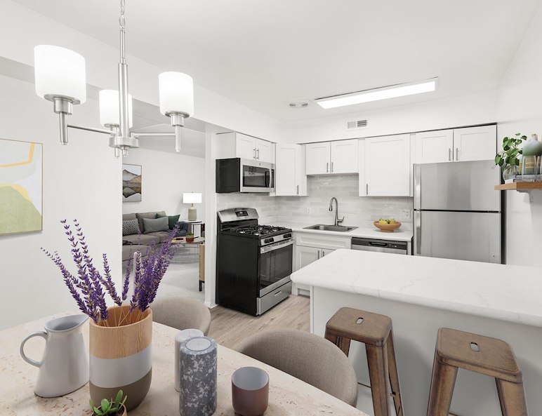 Kitchen at Gateway Apartments in Edwardsville, PA