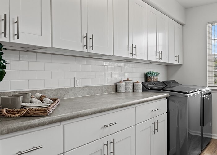 A clean laundry room with a washer and dryer, Grampian Hills Apartments, Williamsport, Pennsylvania
