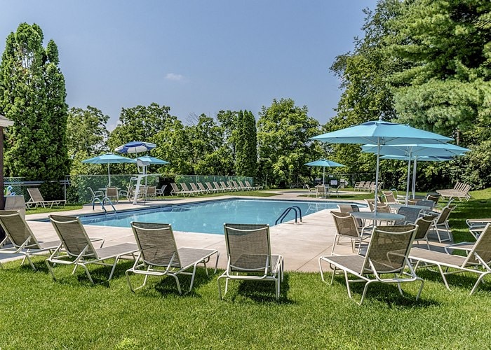 The pool at the park at the village, Grampian Hills Apartments, Williamsport, Pennsylvania