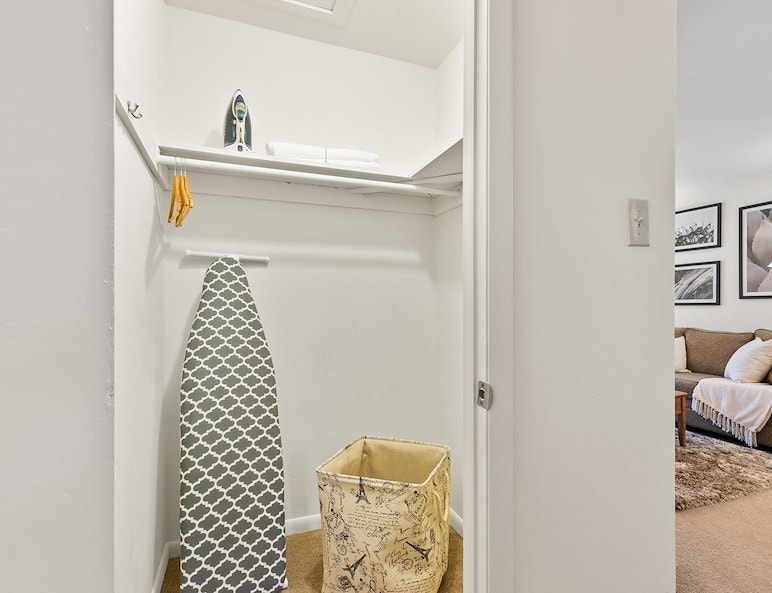 Spacious closet at Grampian Hills Apartments in Williamsport, PA