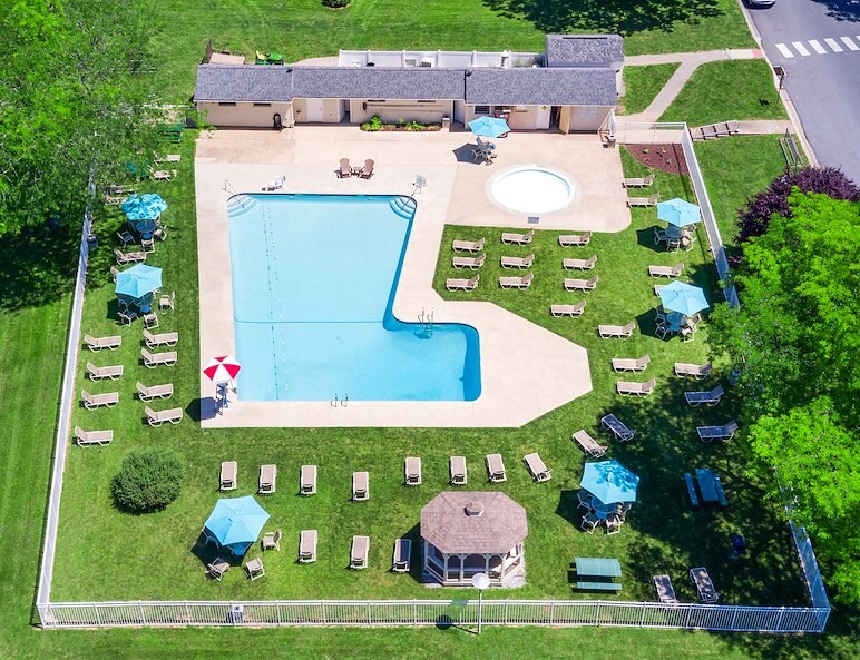 The pool at Manor House Apartments, Lancaster, Pennsylvania