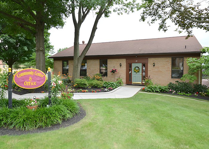 A home with a sign that says "home of the year", Powder Mill Apartments, York, Pennsylvania