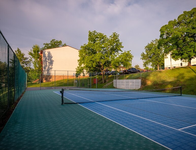 Tennis and basketball court at Roxalana Hills Apartments, Dunbar, WV