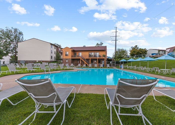The pool at the park at the village, Roxalana Apartments, Dunbar, West Virginia