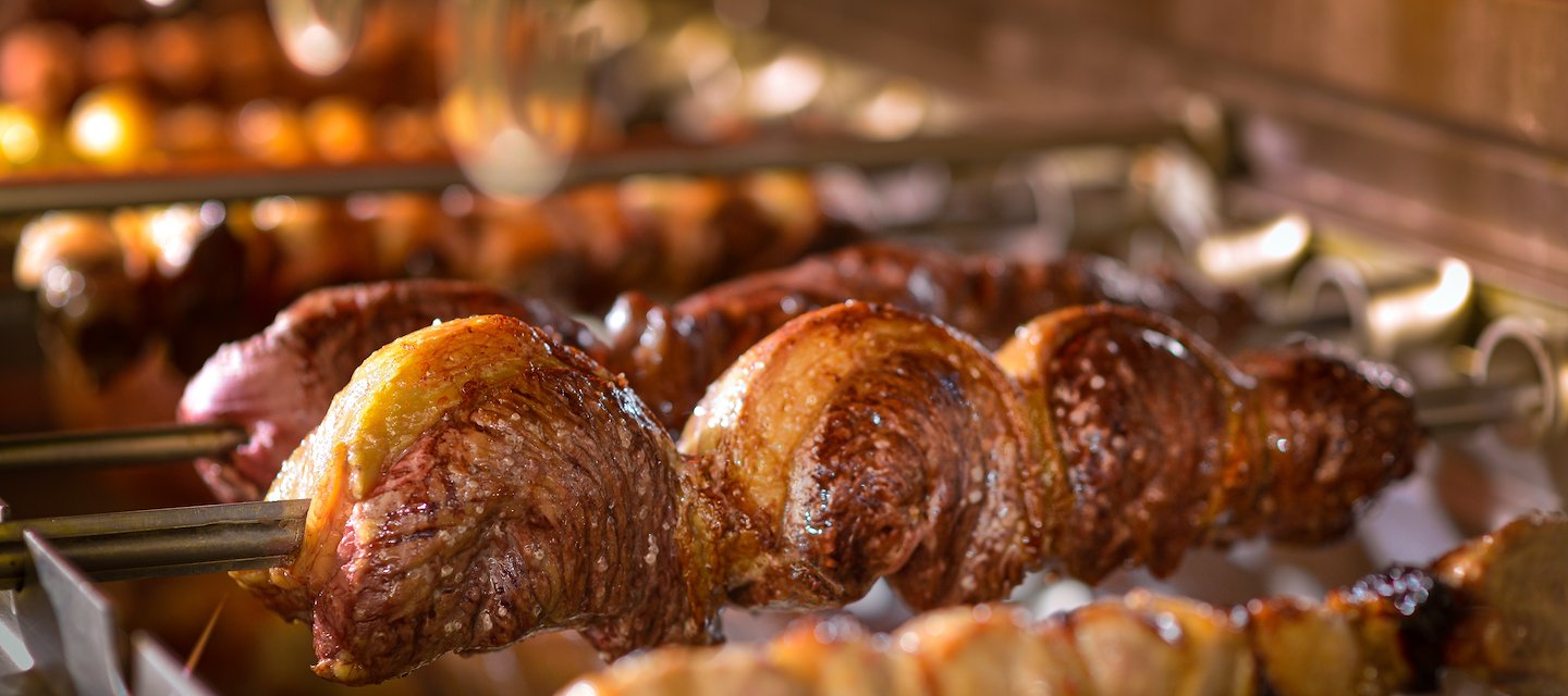 Delicious grilled meats served at Creekside Inn in Palo Alto, California.