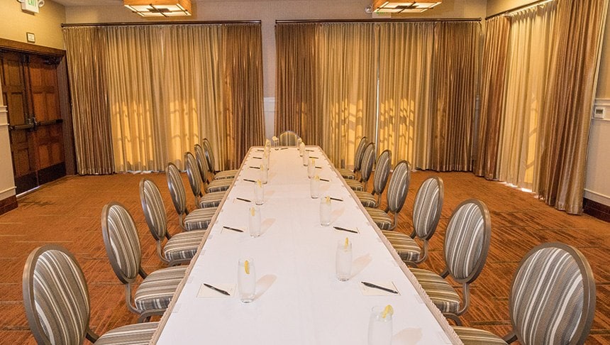 Events and Meetings room in Hotel Abrego California