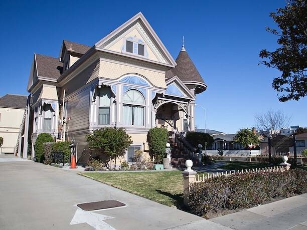Steinbeck House in Salinas California, historic Victorian home