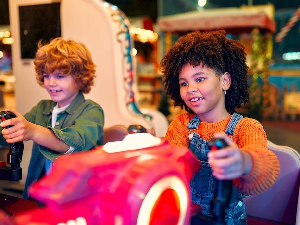 Kids enjoying Car Week in Monterey