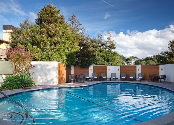 Enjoy the nice refreshing pool at Hotel Abrego in Monterey.