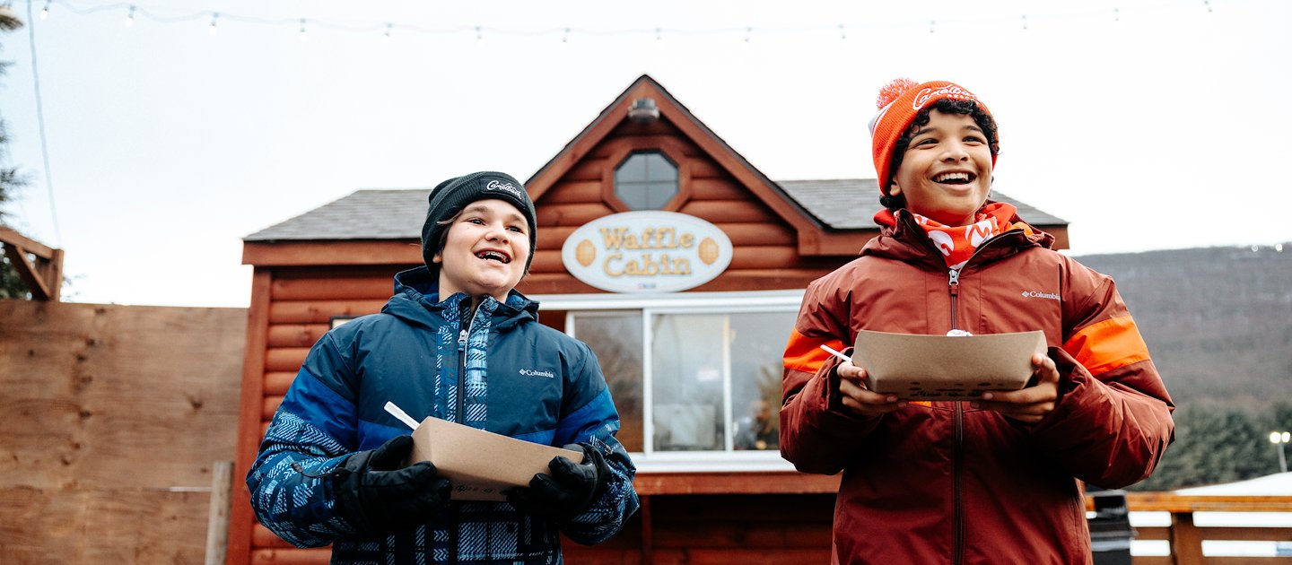 Camelback Resort’s Waffle Cabin in Tannersville offers fresh waffles.