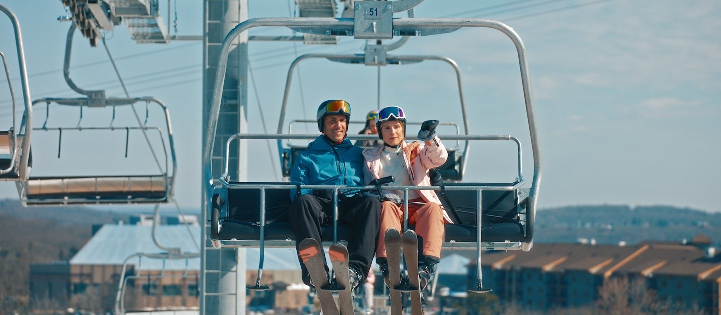 Waterpark slides and pool fun at Camelback Resort